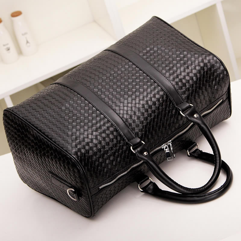 New woven mobile travel bag Large capacity men and women shoulder bag Travel bag black business travel bag
