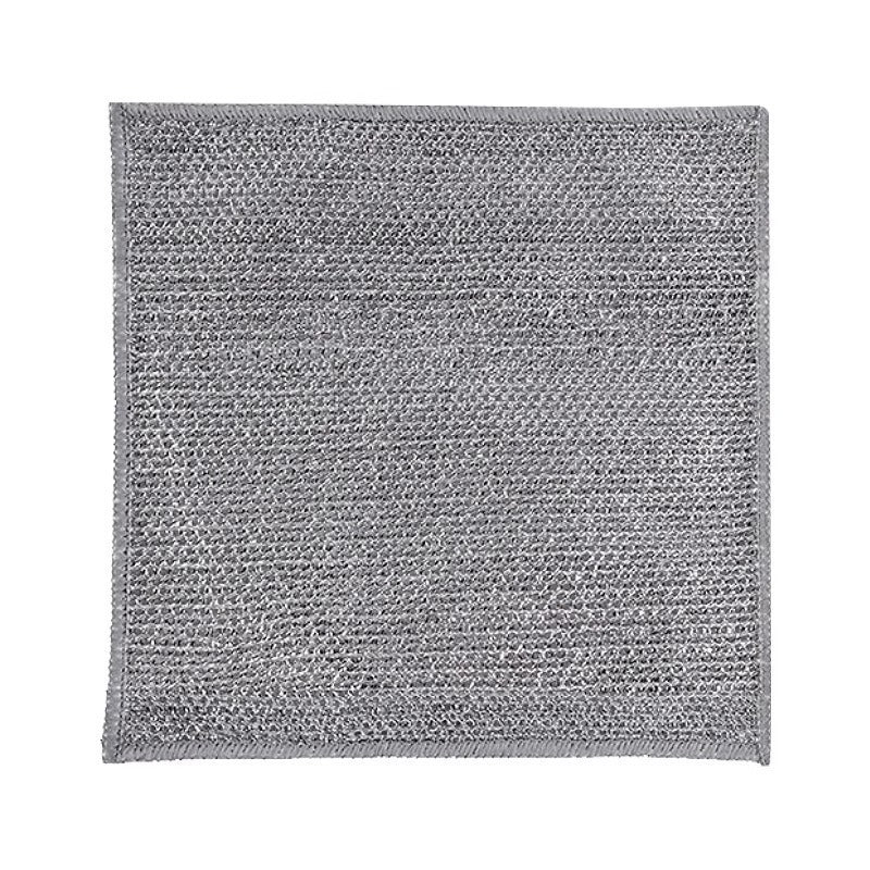 Gray textured Non-Scratch Dishwashing Cloth on a white background